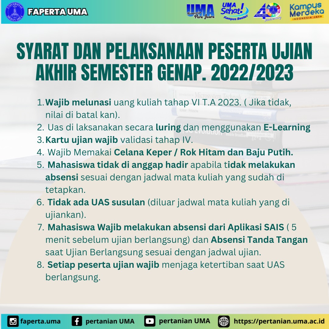 Pelaksanaan Ujian Akhir Semester Genap Prodi